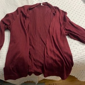 Maroon cardigan
